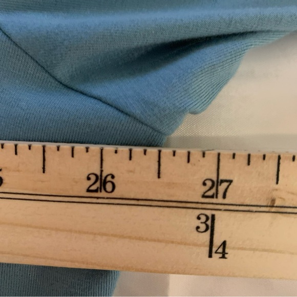 J Jill Luxe Supima Turtleneck Tunic Light Blue Modal Sz 4x Plus Size Casual - Picture 3 of 7